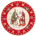 Lefard Тарелка обеденная Дед Мороз 85-1719, 26 см красный/бежевый 27 см 1