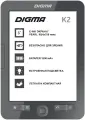 Электронная книга Digma K2 6 E-ink HD Pearl 758x1024 600MHz/4Gb/microSDHC/подсветка дисплея темно-се