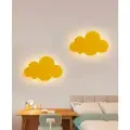 Настенный сенсорный светодиодный светильник Облака (Бра) желтый