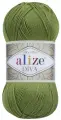 Пряжа ALIZE DIVA, зеленый - 210, 100% микрофибра акрил, 5 мотков, 100 г, 350 м.