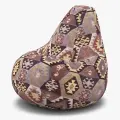Кресло-мешок Мир Пуффов «Груша» Велюр Мехико 03, с ручкой для переноски, размер- XXXL