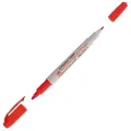 CROWN Маркер перманентный двухсторонний Multi Marker Twin (P-800W), красный, 1 мм