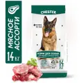 Сухой корм для собак средних и крупных пород CHESTER Стандарт Мясное ассорти, 14 кг