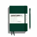 Блокнот Leuchtturm1917 Natural Colors A5 (14.5x21см) 125л в клетку твердая обложка, цвет: Зеленый лес