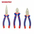 Набор из 3 инстр. (пассатижи 160мм, бокорезы 160мм, длинногубцы 160мм) WORKPRO