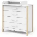 Комод пеленальный Атон Felix, 80 х 96 см, 4 ящика, белый/натуральный