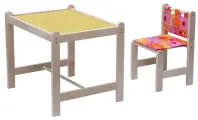 Набор детской мебели Малыш-2 (стол+стул) Лимпопо+бежевая столешница