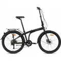Велосипед складной HORH NEMO 26 (2024), женский, мужской, алюминий, Full Black, черный, рама 13,5, рост 155-190