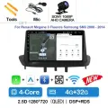 Автомагнитола на Android 14 для Renault Megane 3 Fluence 2008-2014, мультимедийный видеоплеер, навигация, стерео, DVD, Carplay, головное устройство, Wi-Fi, 4G-32G CAM