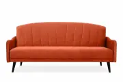 Прямой диван Ария Оранжевый Велюр, книжка, 187х83х86 см
