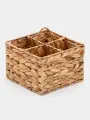 Корзина Доляна «Камыш», для подачи, 20×20×14 см, солома, бежевый