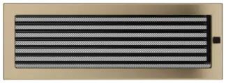 Решетка Kratki 17х49 гальванизированная золото, вентиляционная, с жалюзи