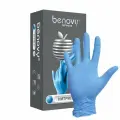 Медицинские перчатки Benovy, неопудренные нитриловые, голубые, M, 100шт