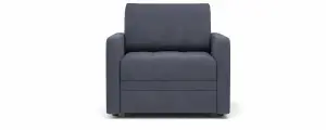 Кресло-кровать раскладное PUSHE Бруно, велюр, серый Formula 998
