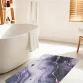 Коврик для ванной комнаты и туалета противоскользящий Контрастный мрамор 60х100 см, JoyArty