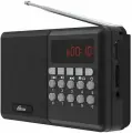Радиоприемник Ritmix RPR-001 Black, FM/USB/MicroSD/AUX/LED дисплей