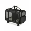Сумка-переноска для 2 животных кошек собак, на колесах