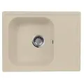Кухонная мойка AquaGranitEx бежевая M-13 квадратная с крылом/328