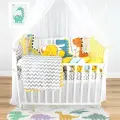 Бортики в кроватку с постельным бельем для новорожденного Sweet dino, 13 предметов, хлопок/полиэстер