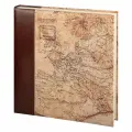 Фотоальбом, альбом с 30 магнитными листами 31х32 см, 60 страниц, путешествие, старинная карта европы GF 6092