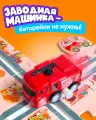 Пазл дорога с пожарной машиной 1TOY автотрек, трек, автотрасса, трасса детская