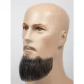 Накладная борода HHB-106 51, ручная работа, натуральная, черный цвет с заметной проседью