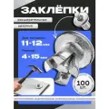 100шт Заклепки 4х15 ударные расширительные забивные под молоток