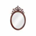 Интерьерное зеркало DOMKORLEONE в резной раме из красного дерева (mahogany wood, цвет орех NAA (светло-коричневый)