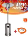 Уличный газовый инфракрасный обогреватель с комплектом для подключения Aesto A-02T