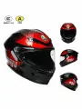Мотоциклетный шлем AGV-K6S, цвет: красный, черный и серый, размер: XL