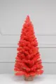 Новогодняя искусственная елка Искристая красная 45 см, мягкая хвоя ПВХ, (152045)
