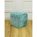 Большой пуфик из табуреток 5шт, велюр бирюзовый с металлическими ножками, интерьерный, трансформер 5 в 1