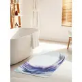 Коврик для ванной комнаты и туалета противоскользящий Кружение краски 60х100 см, JoyArty