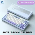 Игровая клавиатура WOB Rainy 75 pro, (Kailh Creamy Cocoa), Английская раскладка, голубая