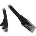 Патч-корд Lanmaster LAN-PC45 RJ-45 (m) - RJ-45 (m) CAT6a S/FTP, длина 1 м, 1 шт., черный