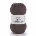 Пряжа Eco Cotton (YarnArt), тем. коричневый - 777, 85% хлопок 15% полиэстер, 5 мотков, 100 г, 220 м.