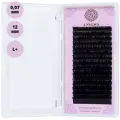 Ресницы на ленте 16 линий 12 мм, L+, 0,07 мм, черный, Enigma