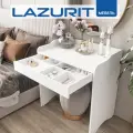 Стол туалетный с ящиком белый Lazurit Belle 79х50х85 см маленький столик для работы