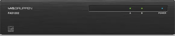 LAB.GRUPPEN FAD1202 - двухканальный усилитель мощности, класс D, DANTE, 120 Вт, 70/100 В