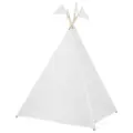 Вигвам белый Simple White с окном, карман внутри, флажки на палочки, система анискладывания, без коврика (размер 110х110х155 см) Vamvigvam