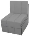 Кресло-кровать без подлокотников StylChairs Сёма, ширина 70 см, ткань рогожка светло-серый