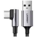 Кабель UGREEN US284 (50942) Right Angle USB-A to USB-C Cable. Длина: 2м. Цвет: серый космос