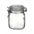 Банка квадратная с крышкой Bormioli Rocco Фидо 0,75л, 106х10х136мм, стекло, прозрачный, 1 шт.