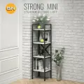 Стеллаж STRONG mini loft, белый, модульный, напольный с 4 полками, 147х40х35 см, гростат
