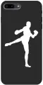Силиконовый чехол на Apple iPhone 8 Plus / 7 Plus / Эпл Айфон 7 Плюс / 8 Плюс с рисунком Kickboxing W Soft Touch черный