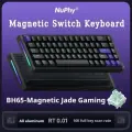 NuPhy Игровая клавиатура проводная BH65 Gateron Magnetic Jade Gaming Switch, Английская раскладка, фиолетовый, черно-серый