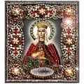 Набор для вышивания Образа в каменьях #77-и-03 Святая Людмила, Вышивка бисером, 14.5 x 16.5 см