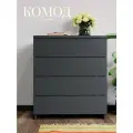 Комод DOMOKOMOD, 4 ящика, цвет графит