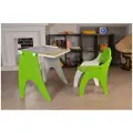 Детский стол и стул Tech kids Буквы-цифры салатовый