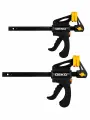 Струбцина DEKO CL160-2, быстрозажимная, рычажный механизм, 150мм, 2шт